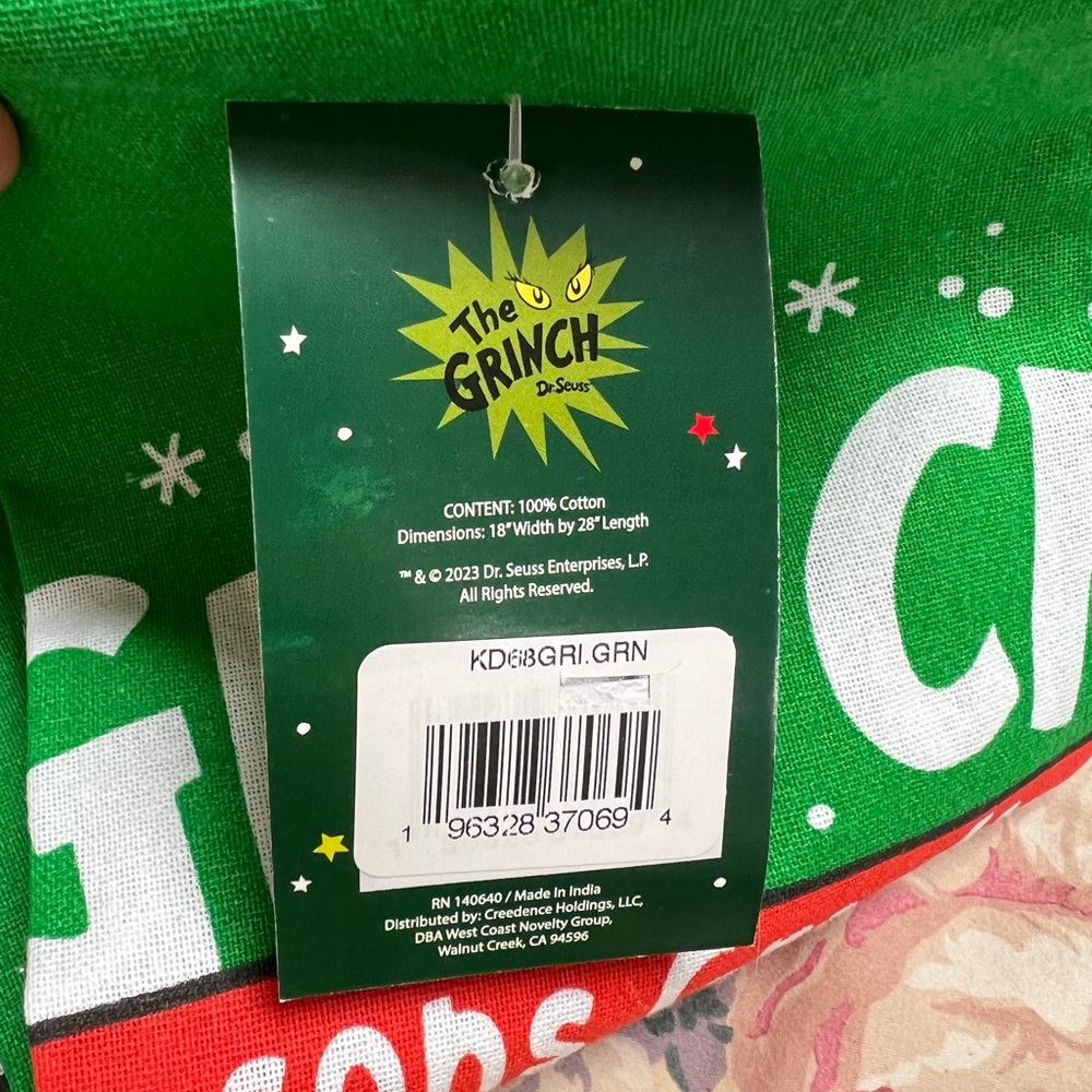 Grinch tea towel & pot holder - Picture 8 of 8